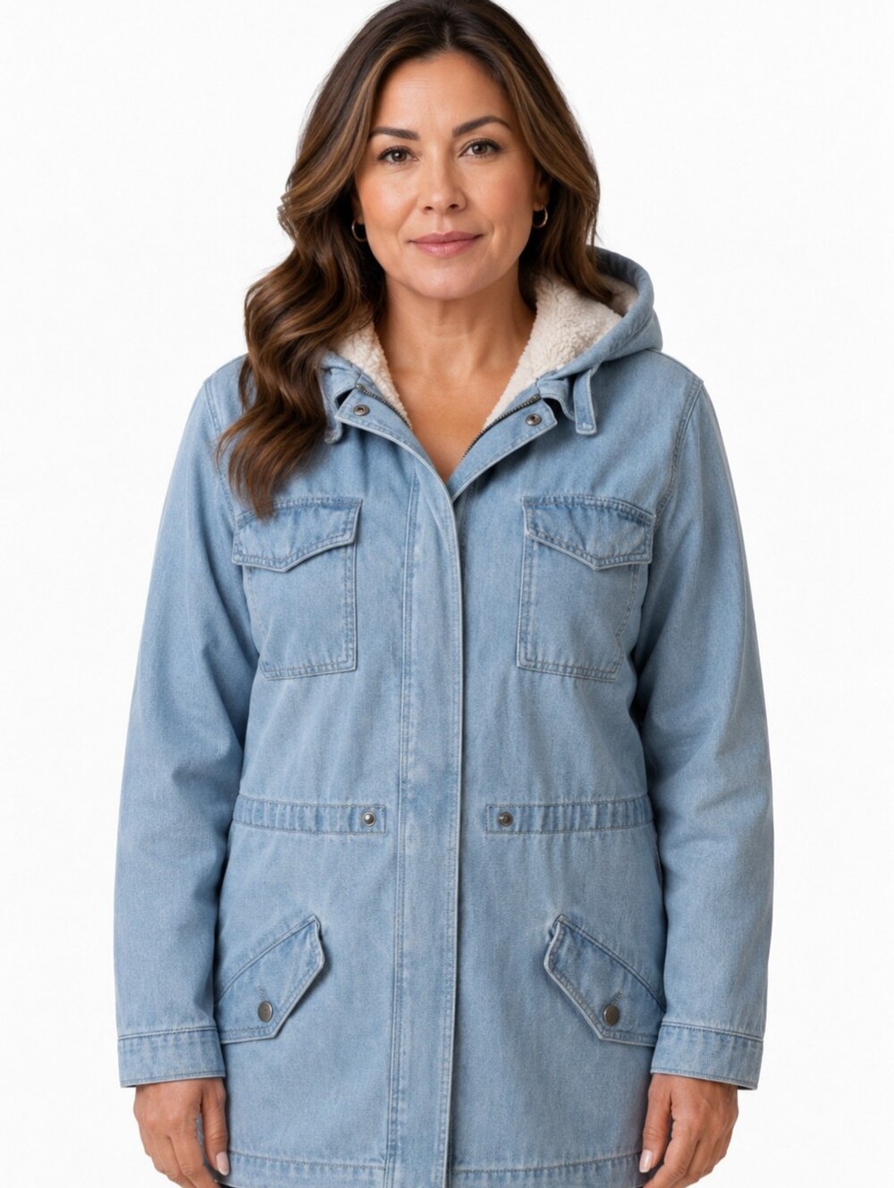 Jackson denim‎ unlined Universal hooded anorak/ coat L/XL or ip